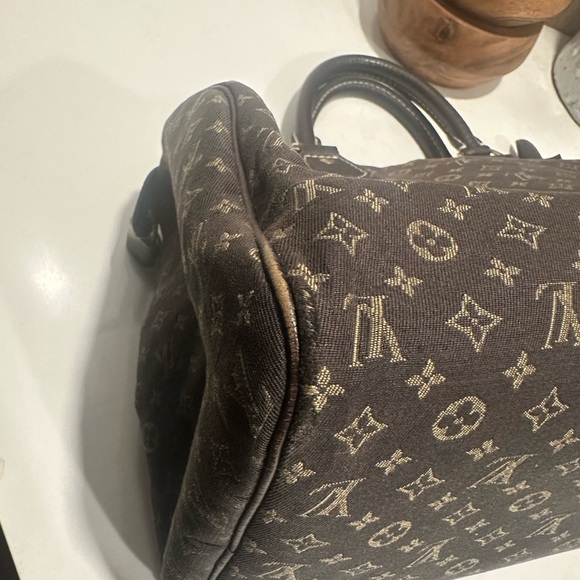 Louis Vuitton Brown Speedy 30 Bag Mini Lin - Picture 9 of 10